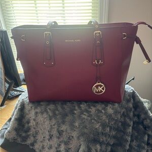 Michael Kors Red Tote Bag